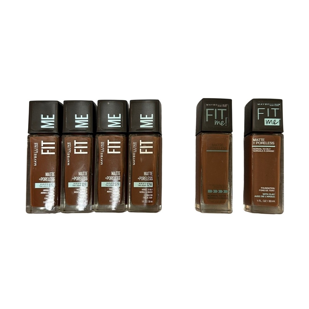 Maybelline Fit Me Matte+Poreless 375 Java Foundation NEW Lot of 6